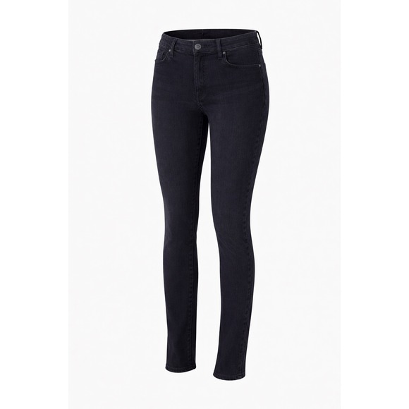 rag & bone Denim - Rag and Bone High Rise Skinny Jeans Black Stretch Denim Size 25‎